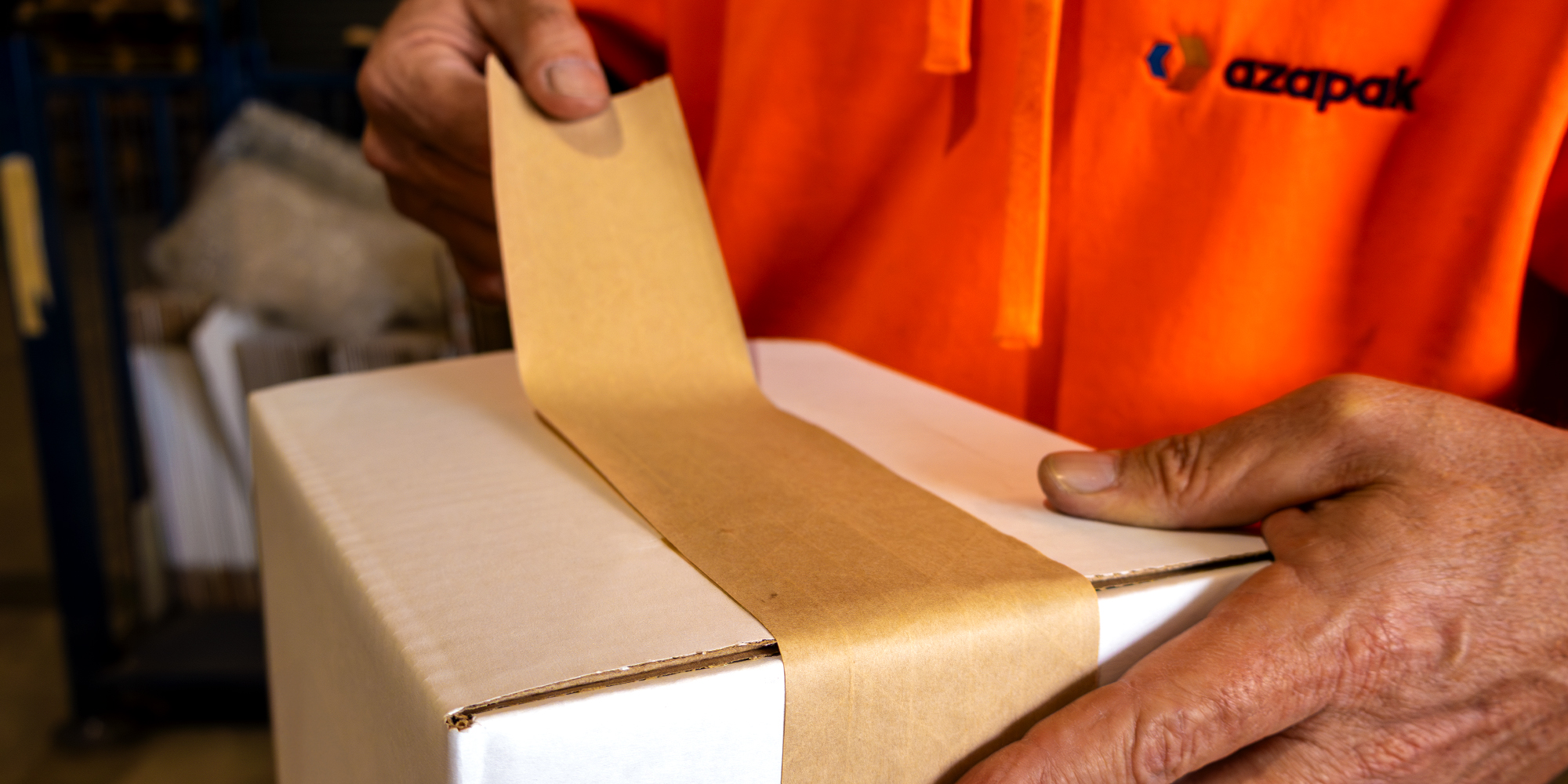 Water-Activated Tape_Hero Water-Activated Tape_Hero